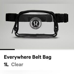Lululemon Everywhere Crossbody Bag 1L Clear
